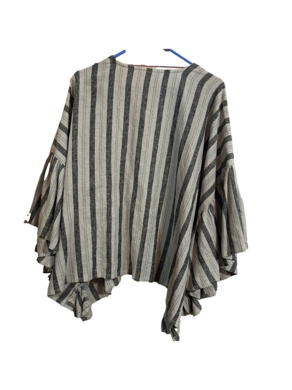 Laurie Felt Linen Blend Open Cardigan - Picture 3 of 5